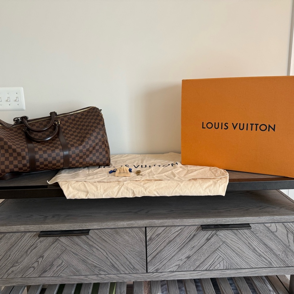 Louis Vuitton Damier Ebene Keepall Bandoulière 55